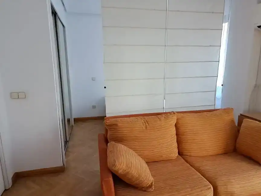 Sala de estar de Estudio de alquiler en Madrid con Aire acondicionado, Parquet y Amueblado