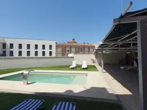 Swimming pool of Detached homes for sale in Villanueva de la Cañada  with Air Conditioner, Heating and Private garden