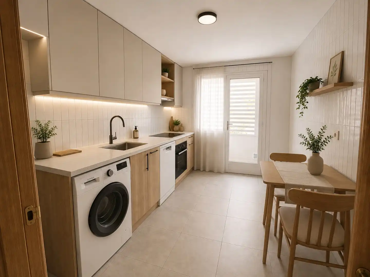 Kitchen of Flat for sale in Fuenlabrada  with Air Conditioner, Heating and Balcony