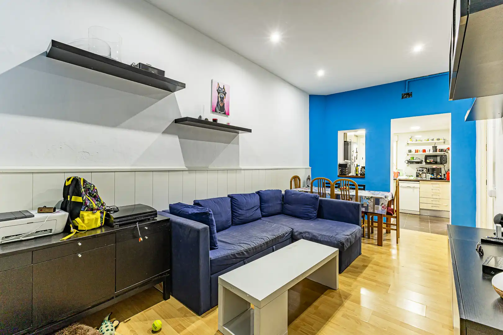 Sala de estar de Casa adosada en venta en Sant Andreu