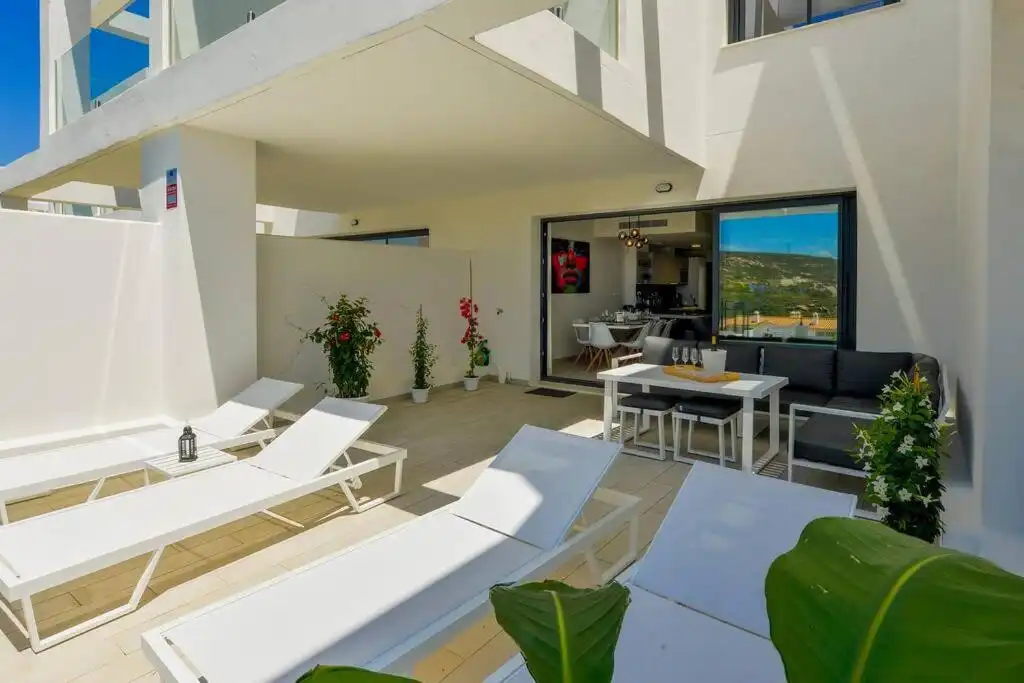 Terrace of Detached homes for sale in Manilva  with Air Conditioner, Private garden and Terrace