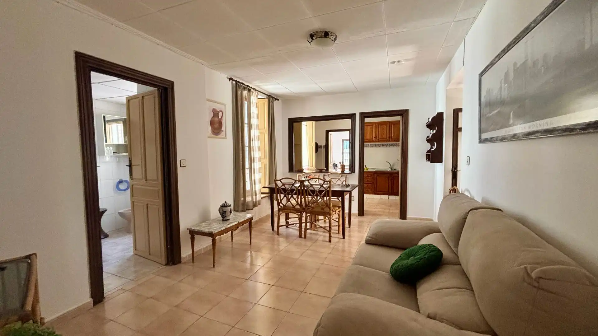 Sala de estar de Casa o chalet en venta en Fuente Álamo de Murcia con Jardín privado y Amueblado