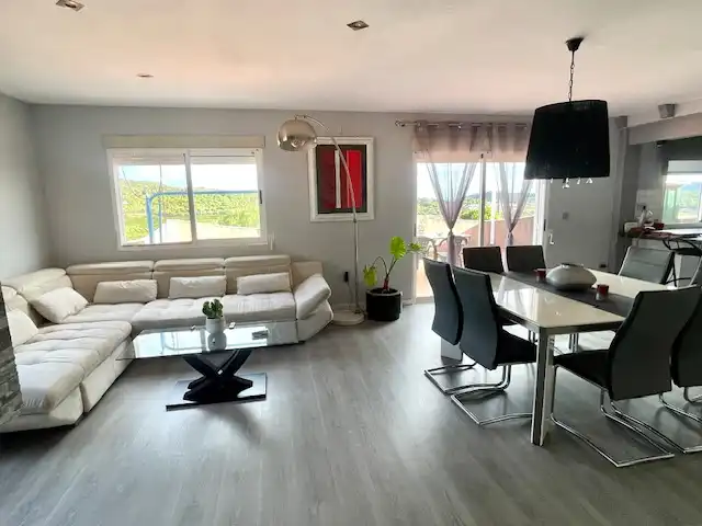 Living room of Houses for sale in Cella  with Heating, Parquet flooring and Terrace