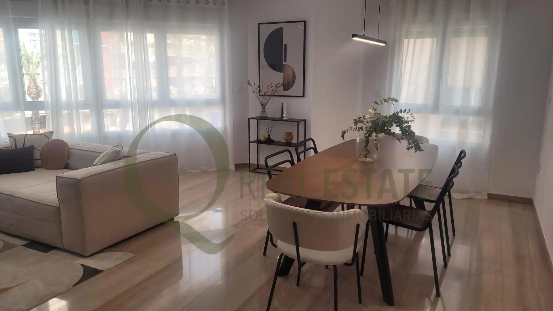 Dining room of Flat for rent in Alicante / Alacant  with Heating, Terrace and Furnished