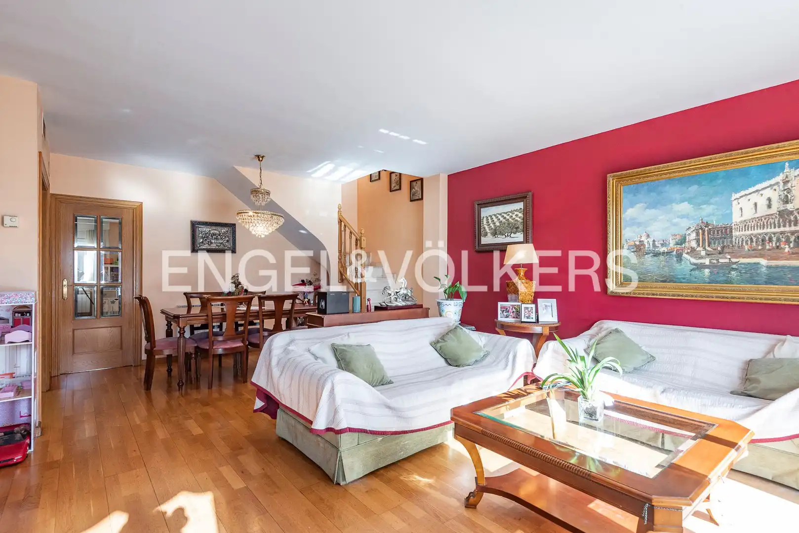 Sala de estar de Ático en venta en Sant Joan Despí con Aire acondicionado, Calefacción y Parquet