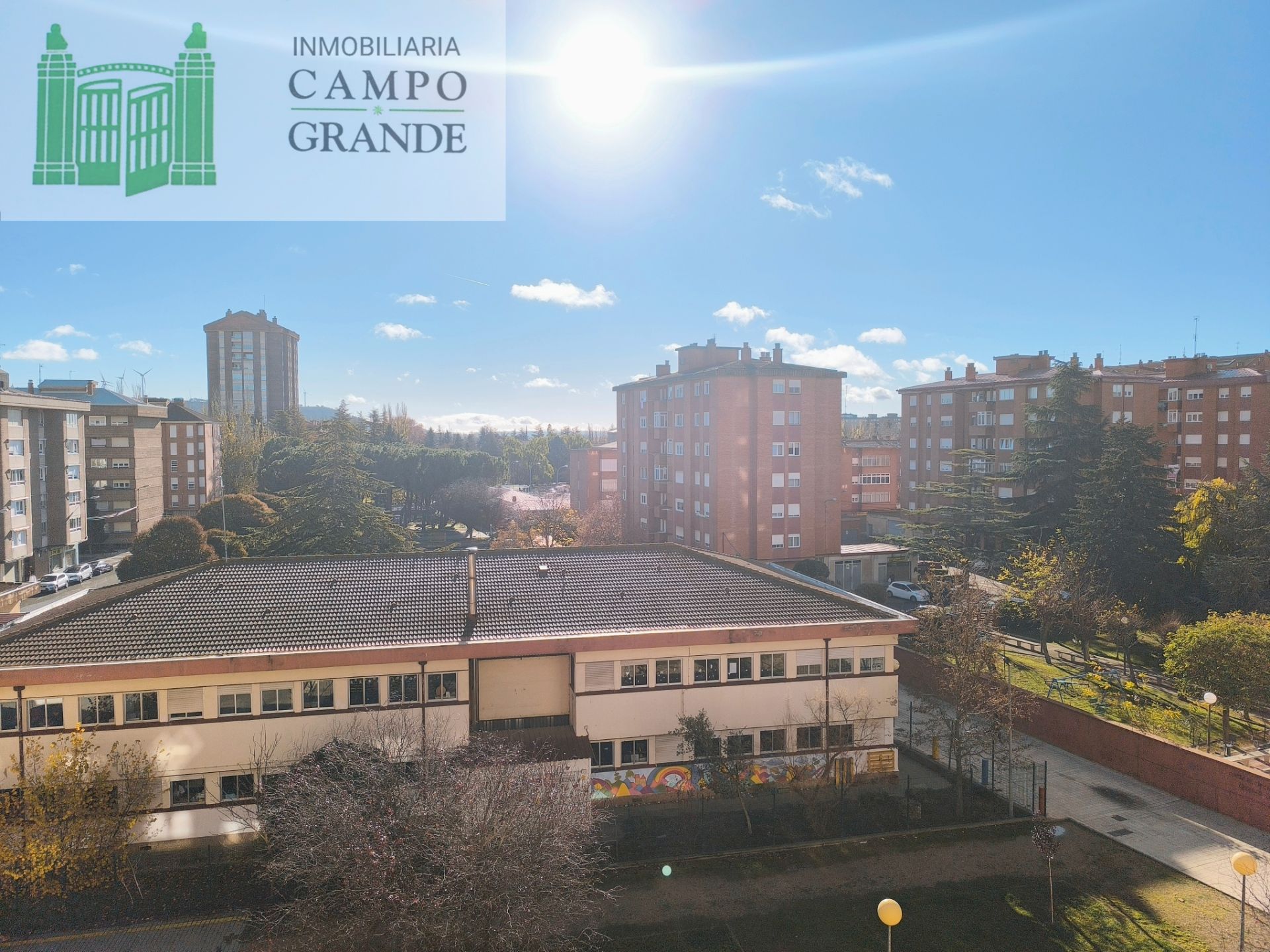 Vista exterior de Apartament de lloguer en Palencia Capital amb Calefacció, Traster i Moblat