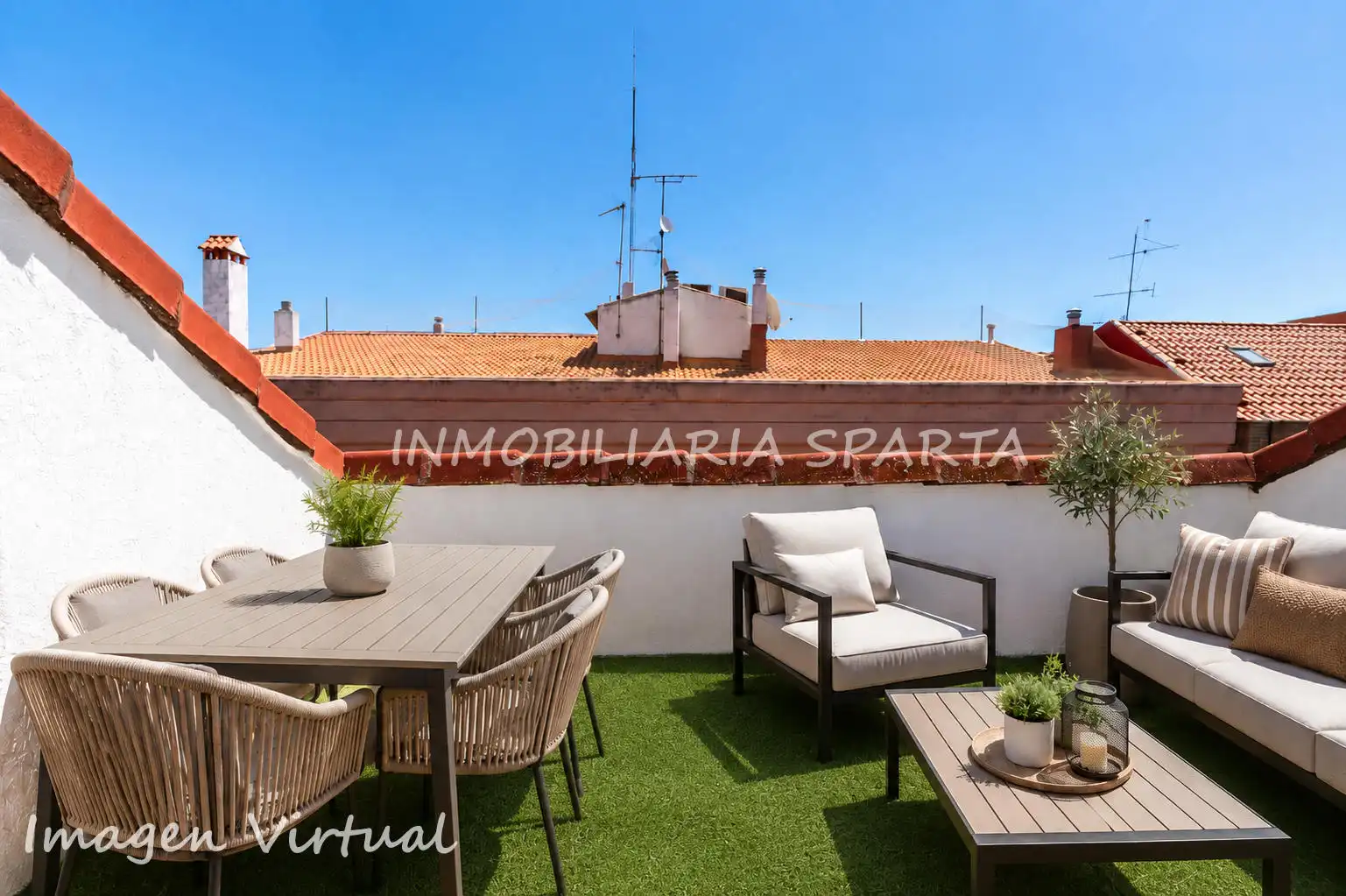 Terrace of Duplexes for sale in Ciudad Real  with Air Conditioner, Heating and Parquet flooring