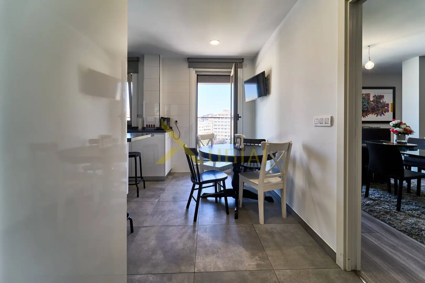 Kitchen of Flat for sale in A Coruña Capital   with Storage room, Furnished and Balcony