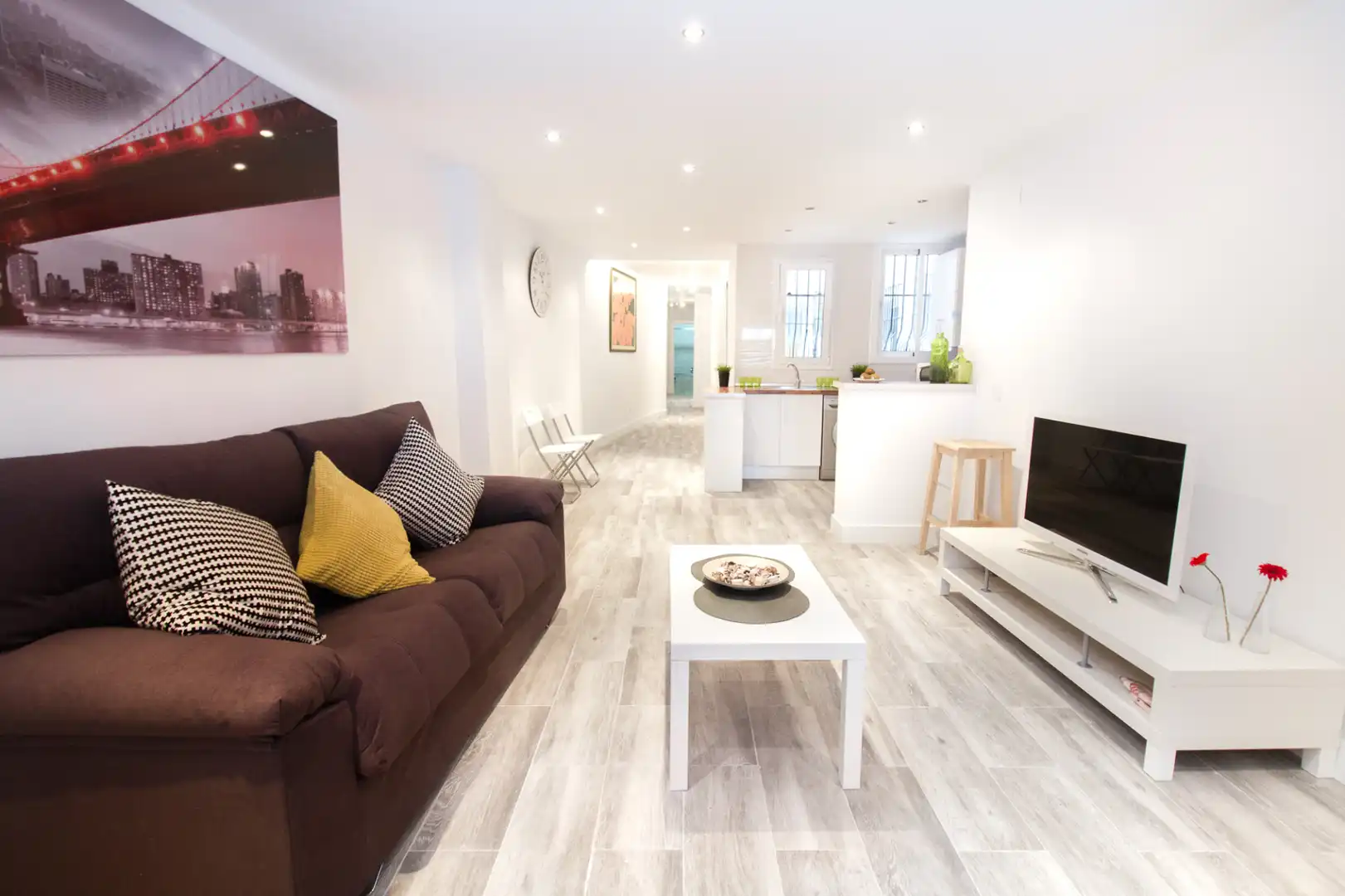 Living room of Flat for share in Málaga  with Air Conditioner, Heating and Furnished