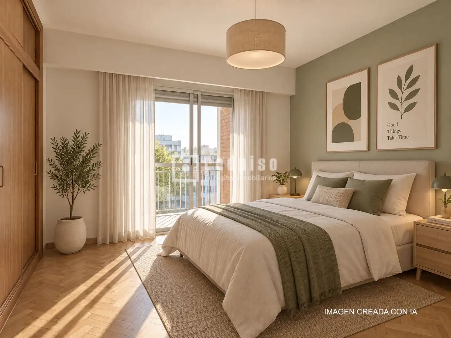 Bedroom of Flat for sale in Madrid  with Heating, Private garden and Terrace