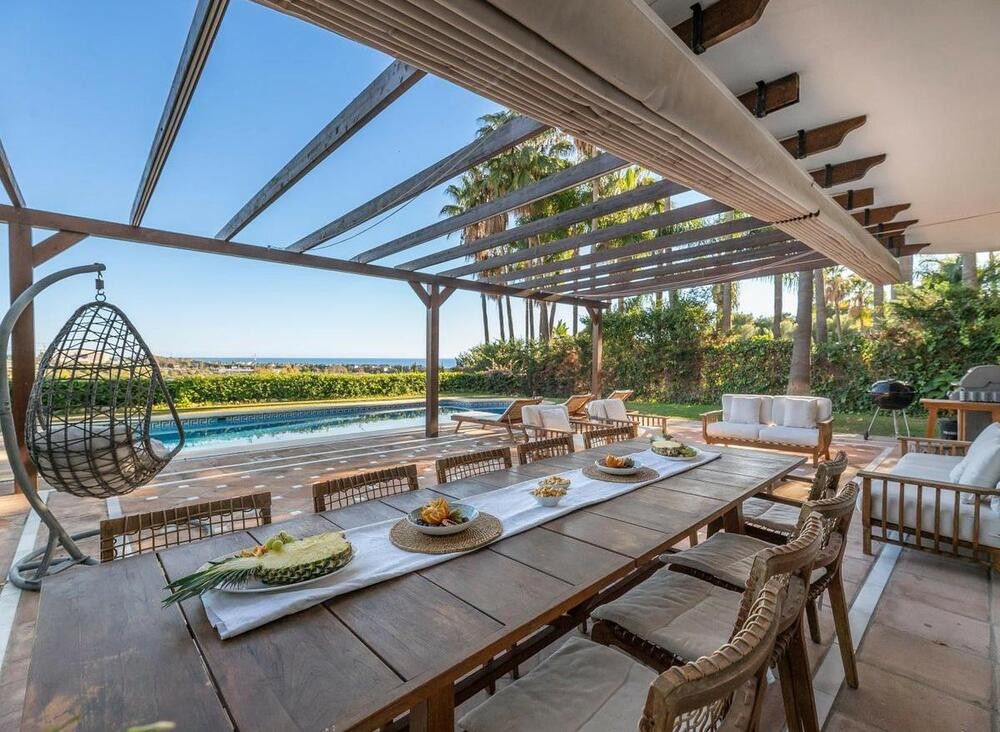 Terrassa de Casa o xalet de lloguer en Marbella amb Aire condicionat, Jardí privat i Terrassa