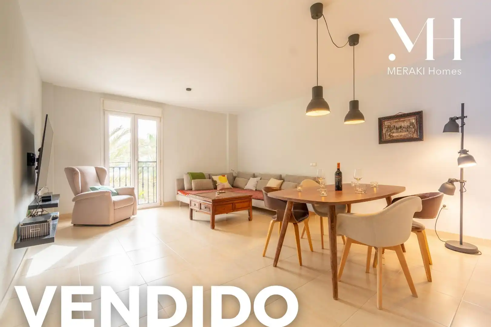 Sala de estar de Piso en venta en Almería con Aire acondicionado, Calefacción y Balcón