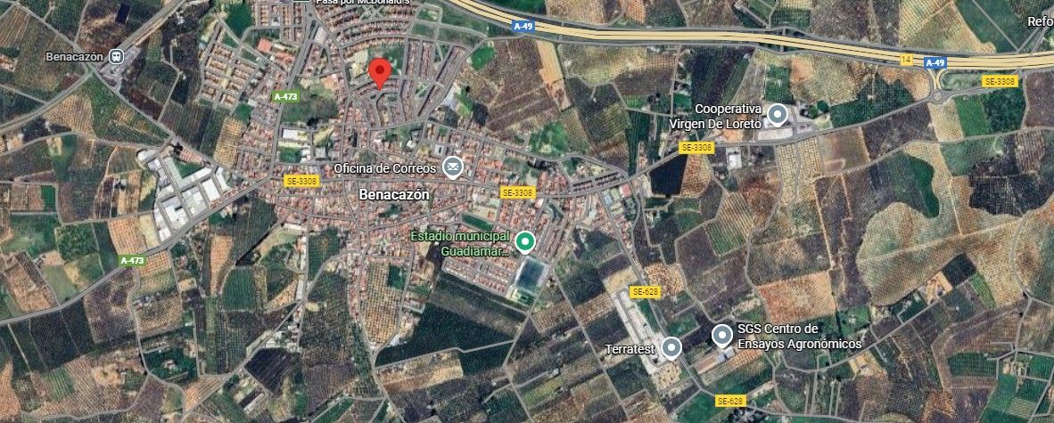 Vista exterior de Pis en venda en Benacazón