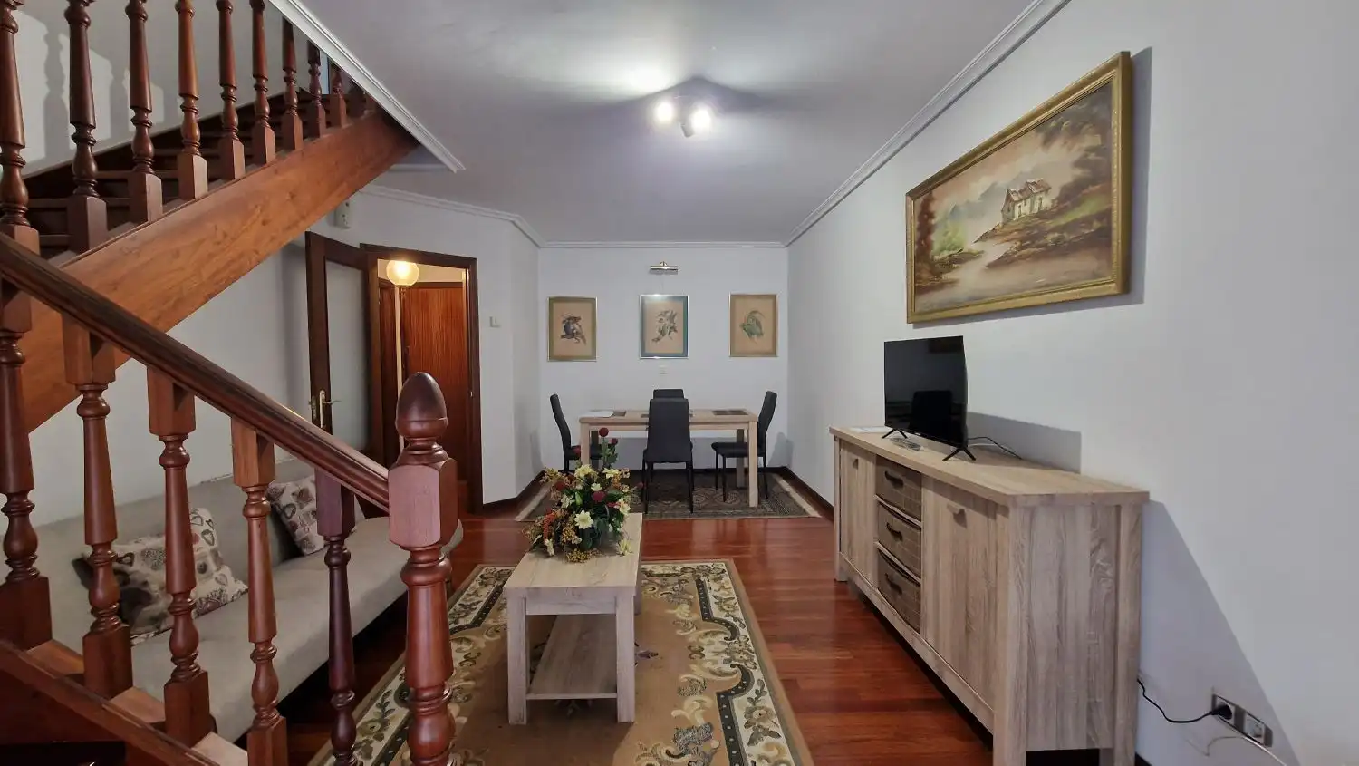 Living room of Flat for rent in Torrelavega   with Heating, Terrace and Furnished