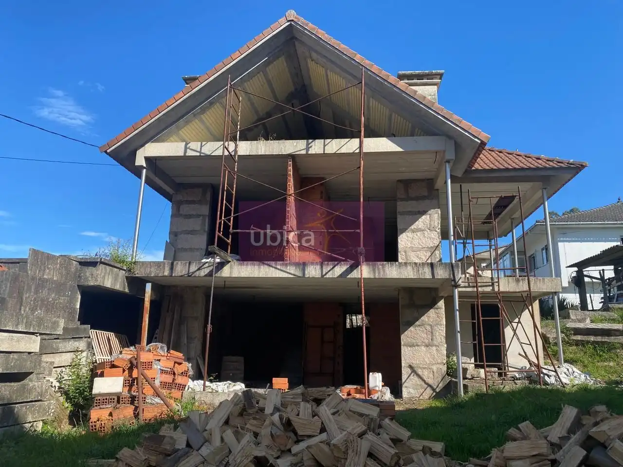 Vista exterior de Casa o chalet en venta en Mos con Calefacción, Jardín privado y Terraza