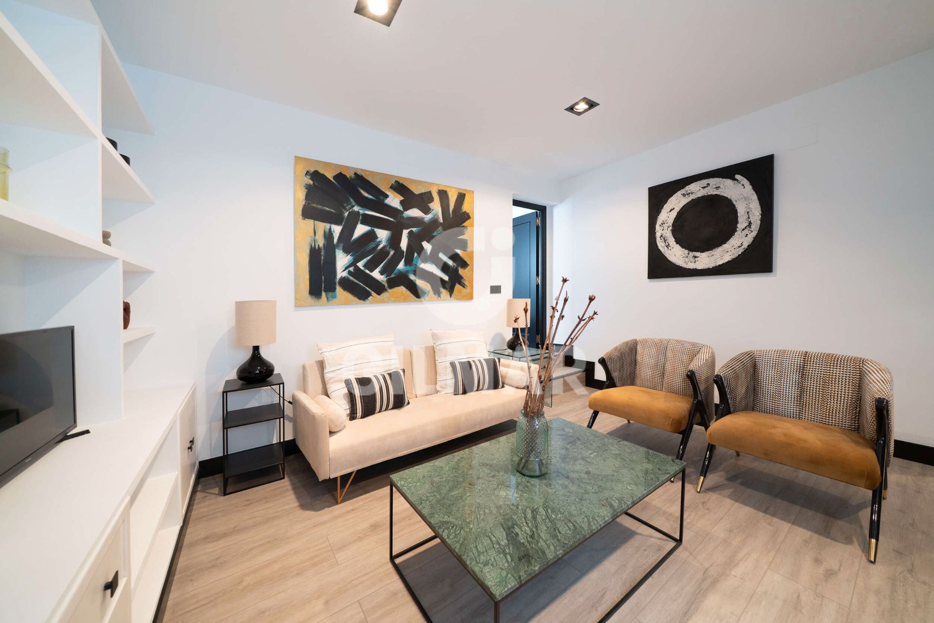 Living room of Flat for sale in  Madrid Capital  with Air Conditioner and Heating
