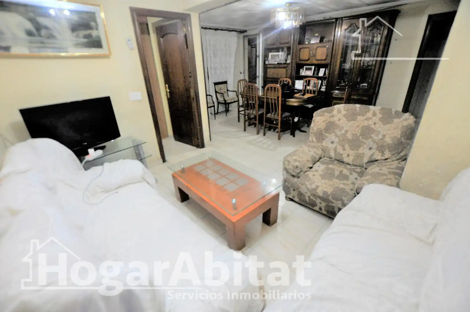 Living room of Flat for sale in Valencia  with Air Conditioner, Heating and Terrace
