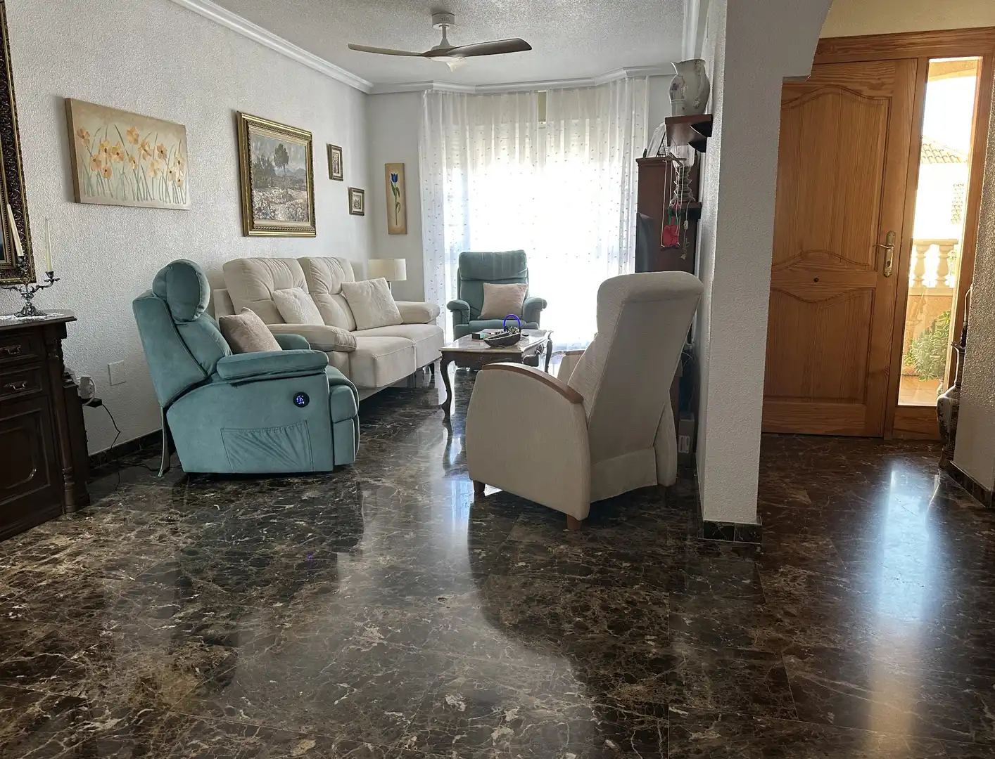 Sala de estar de Casa adosada en venta en Cartagena con Aire acondicionado, Jardín privado y Terraza
