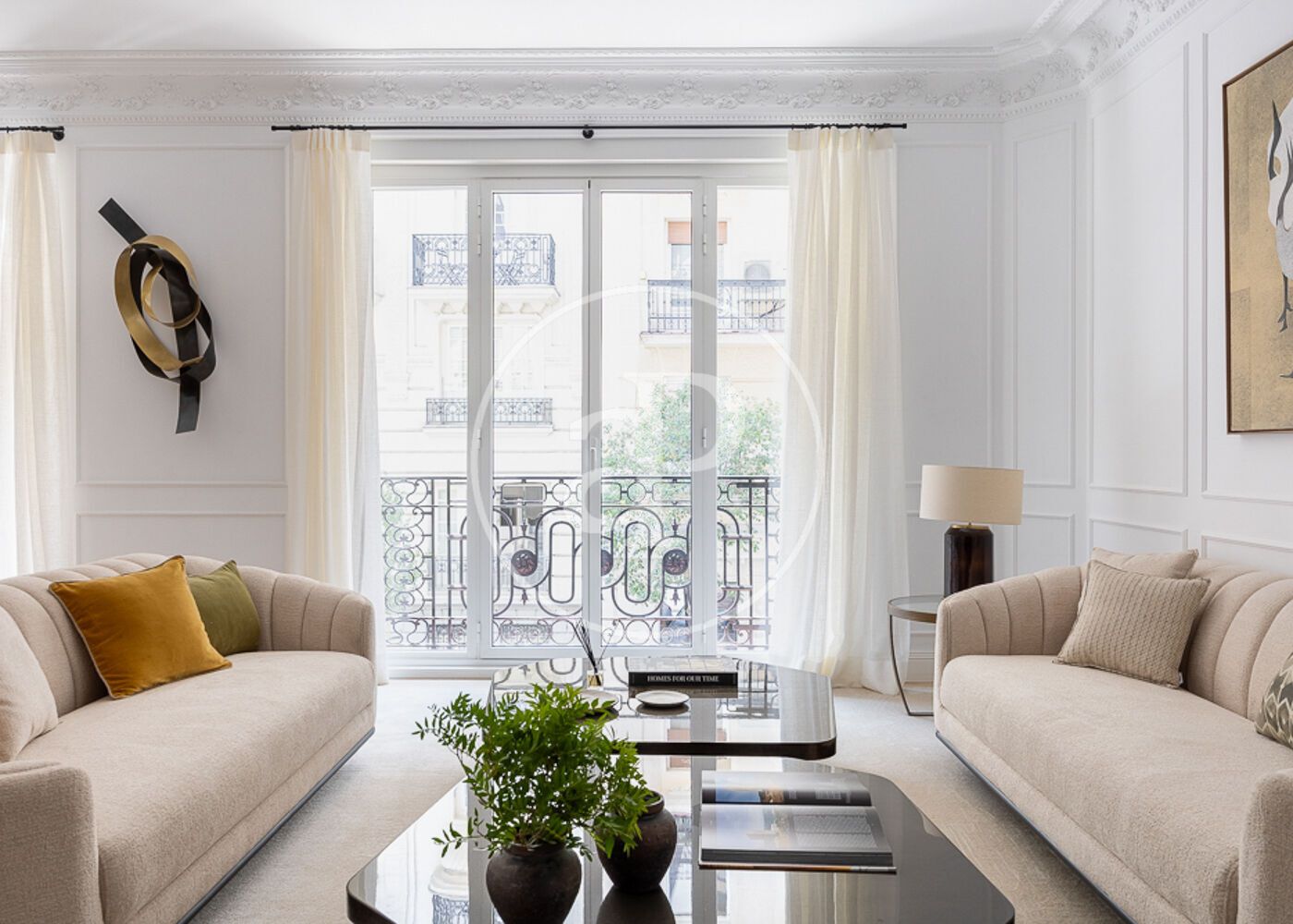 Sala d'estar de Pis en venda en  Madrid Capital amb Aire condicionat, Calefacció i Terrassa