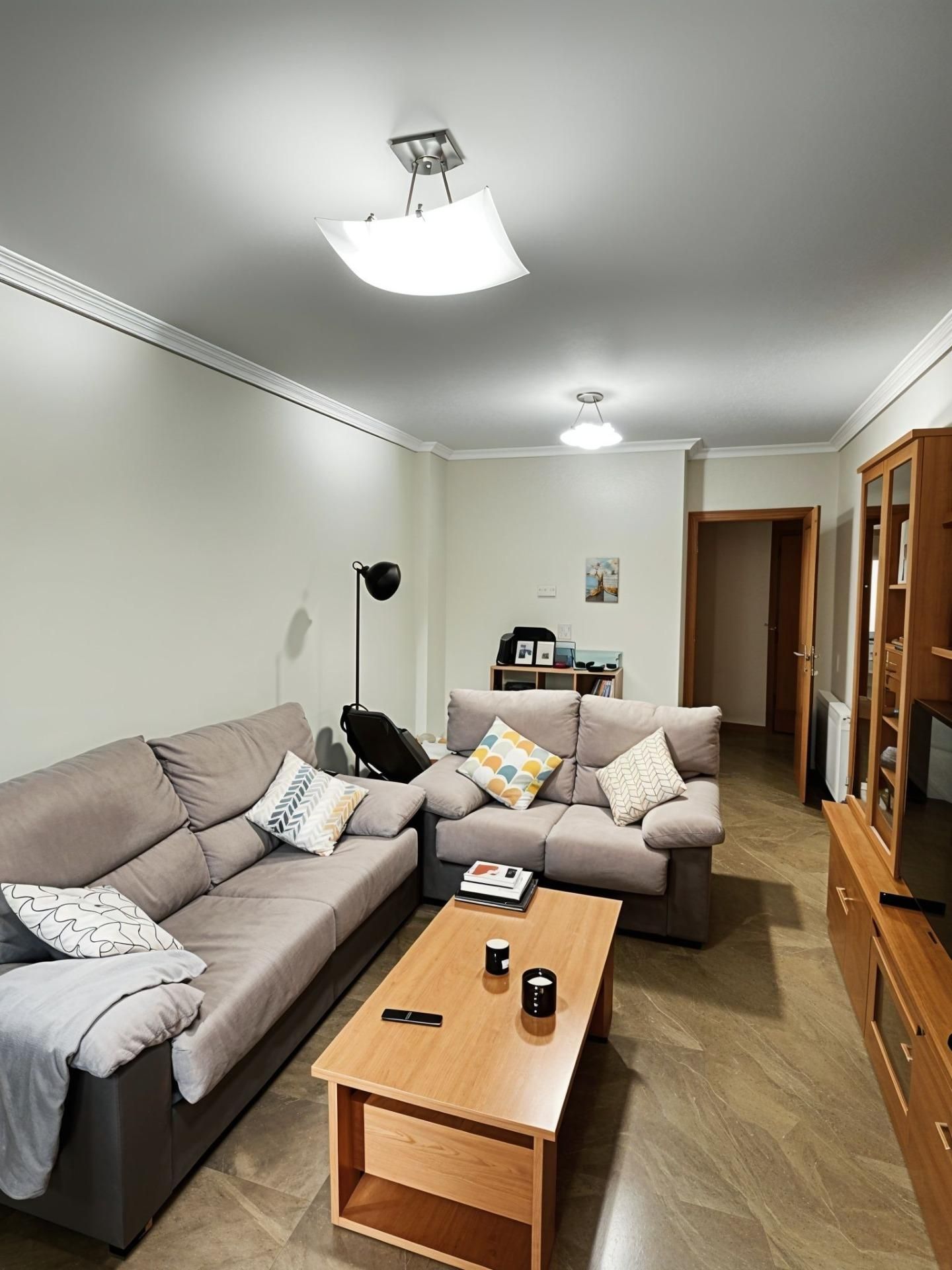 Living room of Flat for sale in  Albacete Capital  with Heating and Balcony