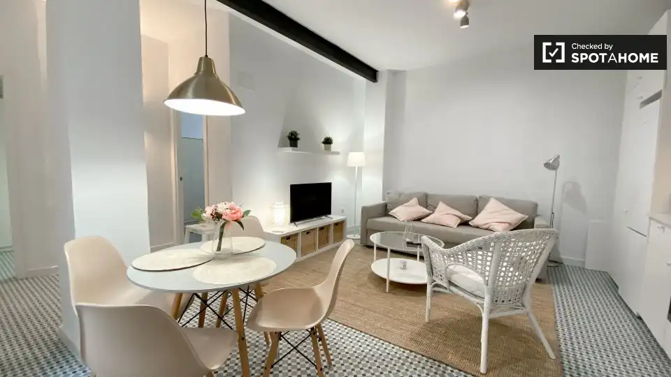 Sala de estar de Piso de alquiler en Valencia con Aire acondicionado, Calefacción y Amueblado