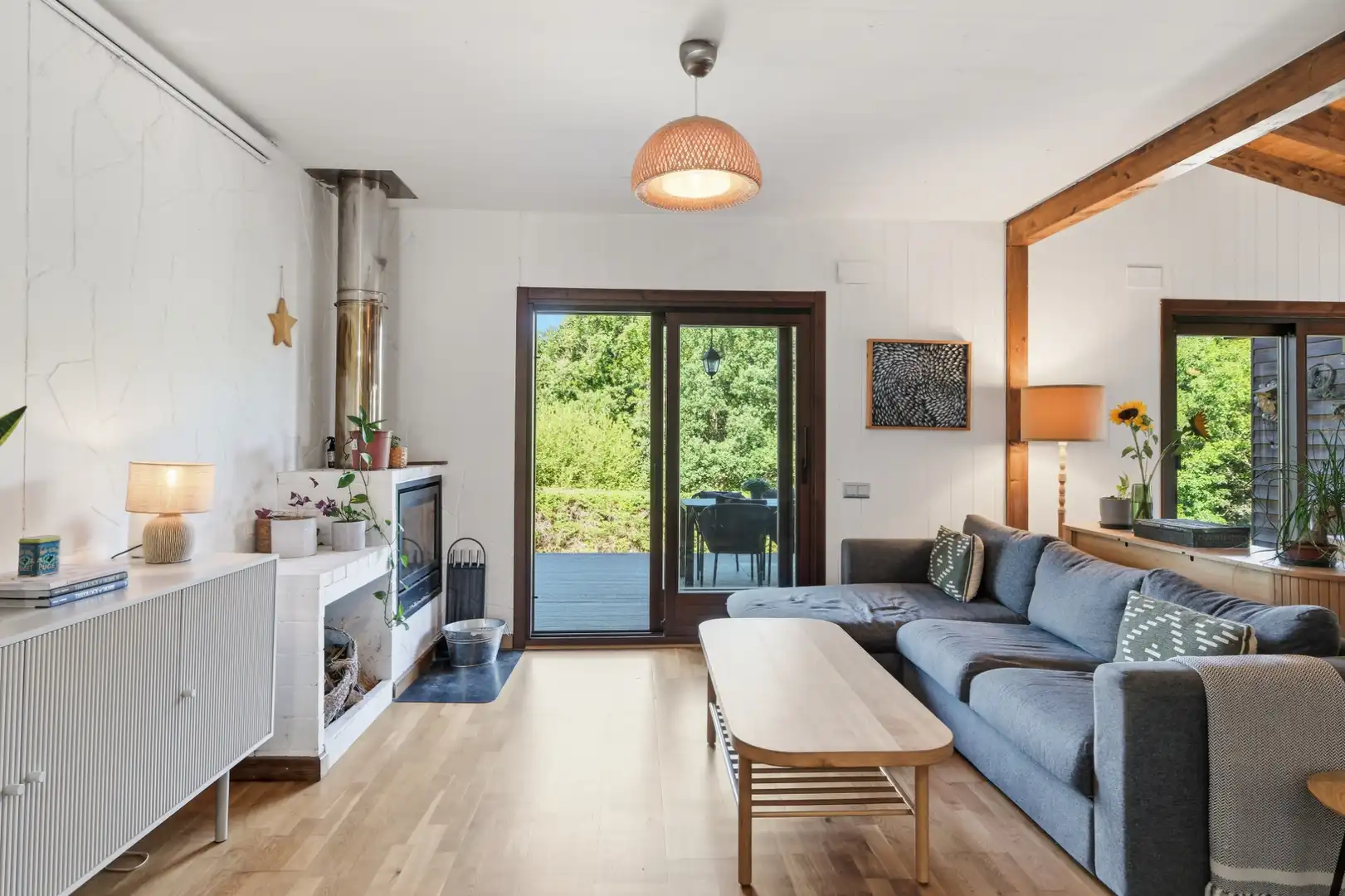 Wohnzimmer von Haus oder Chalet zum Verkauf in Vidreres mit Klimaanlage, Heizung und Privatgarten