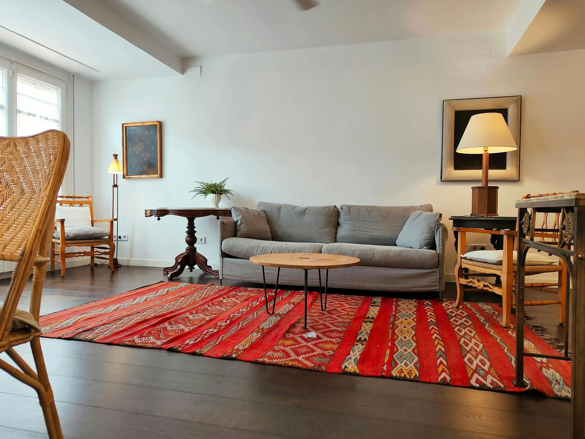 Living room of Flat for rent in  Barcelona Capital  with Air Conditioner, Heating and Washing machine