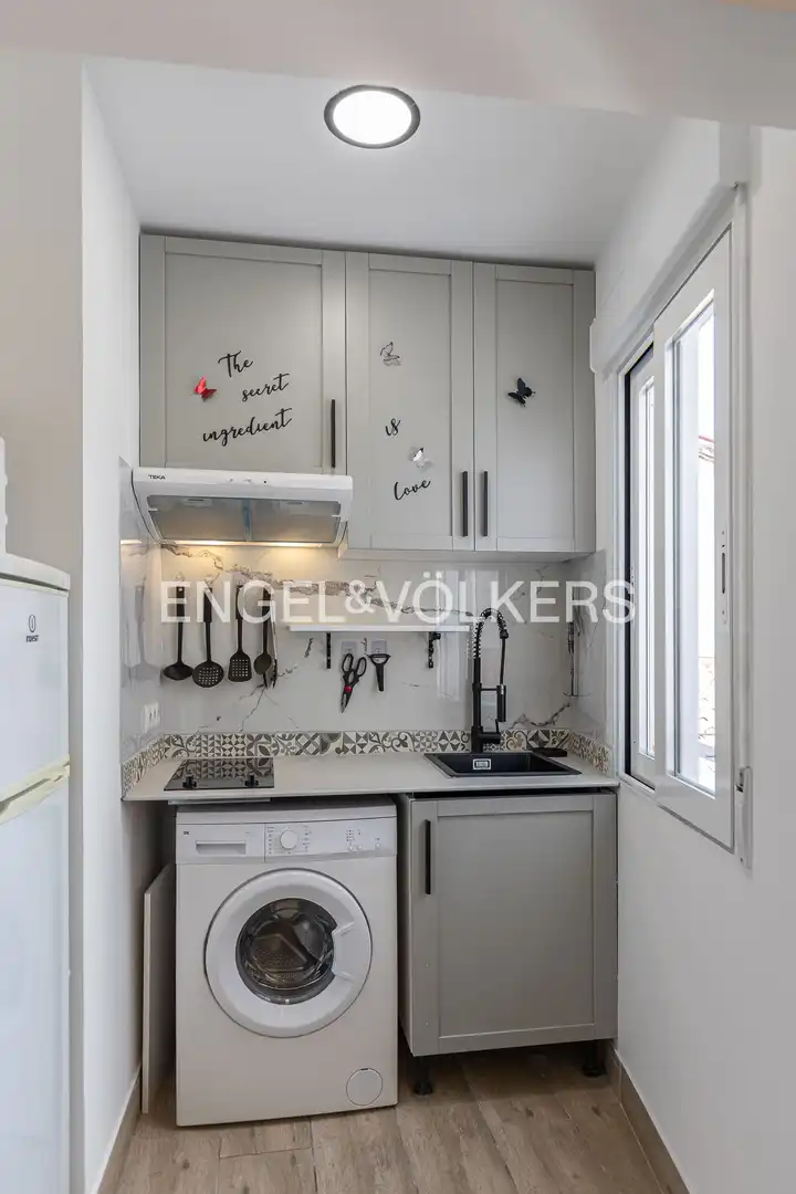 Küche von Wohnung zur Miete in Madrid mit Klimaanlage, Heizung und Möbliert