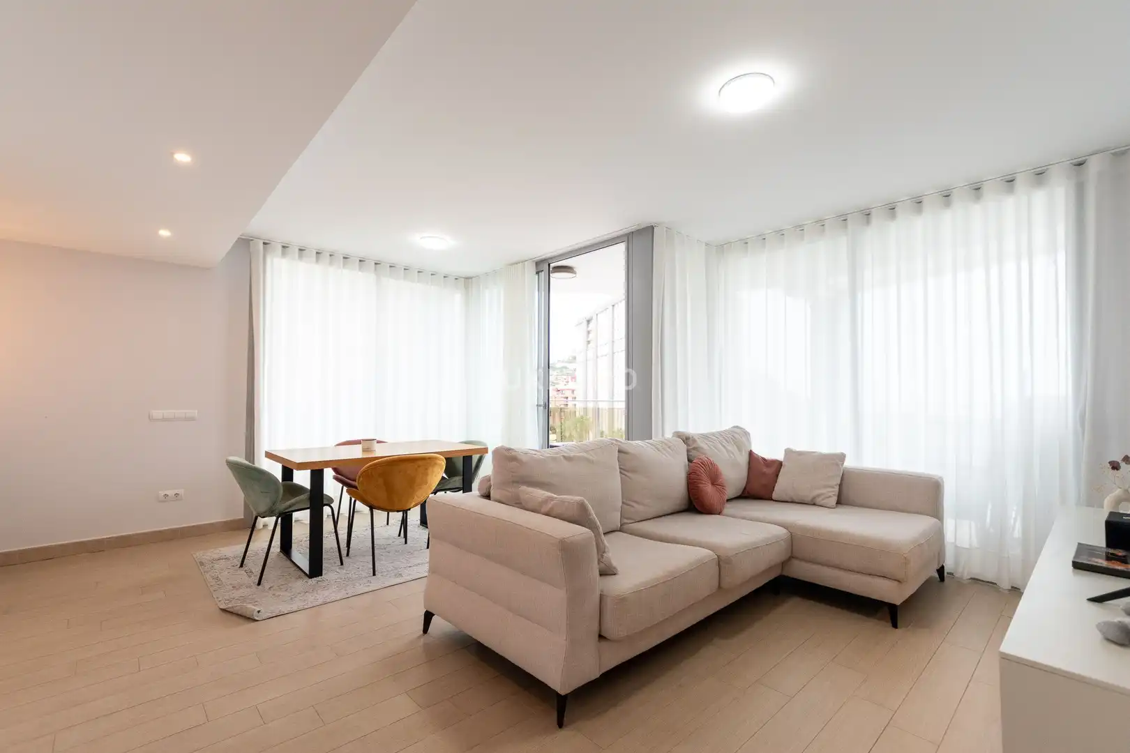 Sala de estar de Piso en venta en Calpe / Calp con Aire acondicionado, Calefacción y Jardín privado