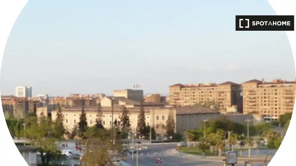 Vista exterior de Pis de lloguer en Zaragoza amb Aire condicionat, Calefacció i Moblat