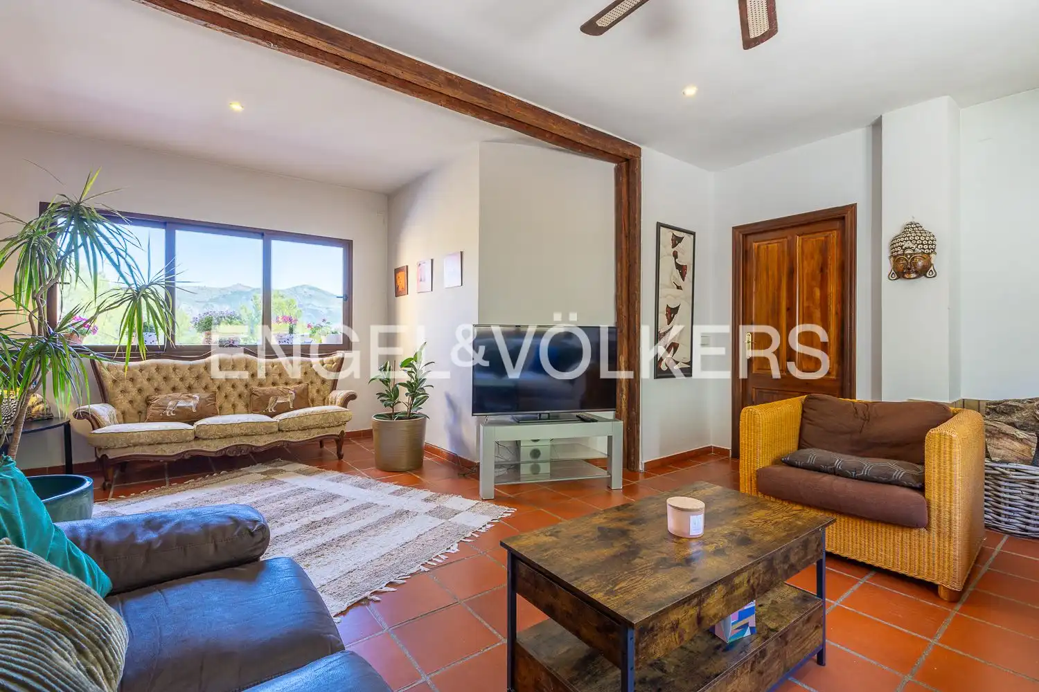 Sala de estar de Casa o chalet en venta en Xaló con Aire acondicionado, Calefacción y Jardín privado