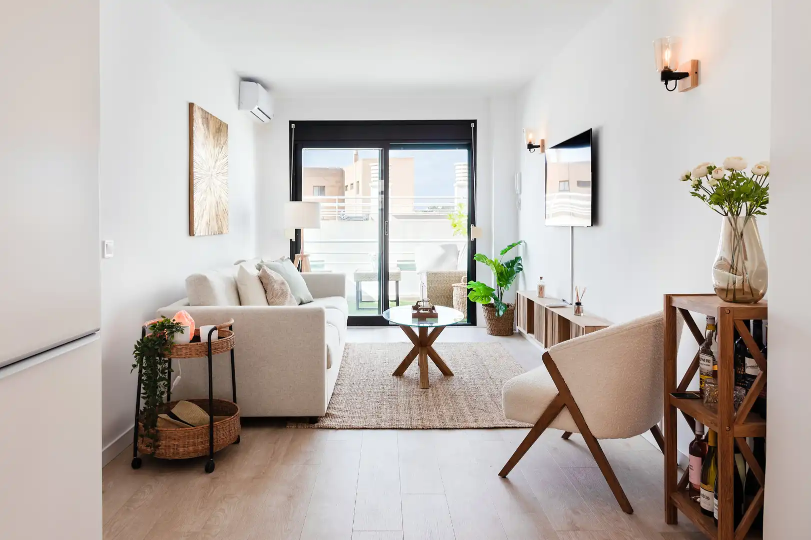 Sala de estar de Piso en venta en  Palma de Mallorca con Aire acondicionado, Parquet y Terraza
