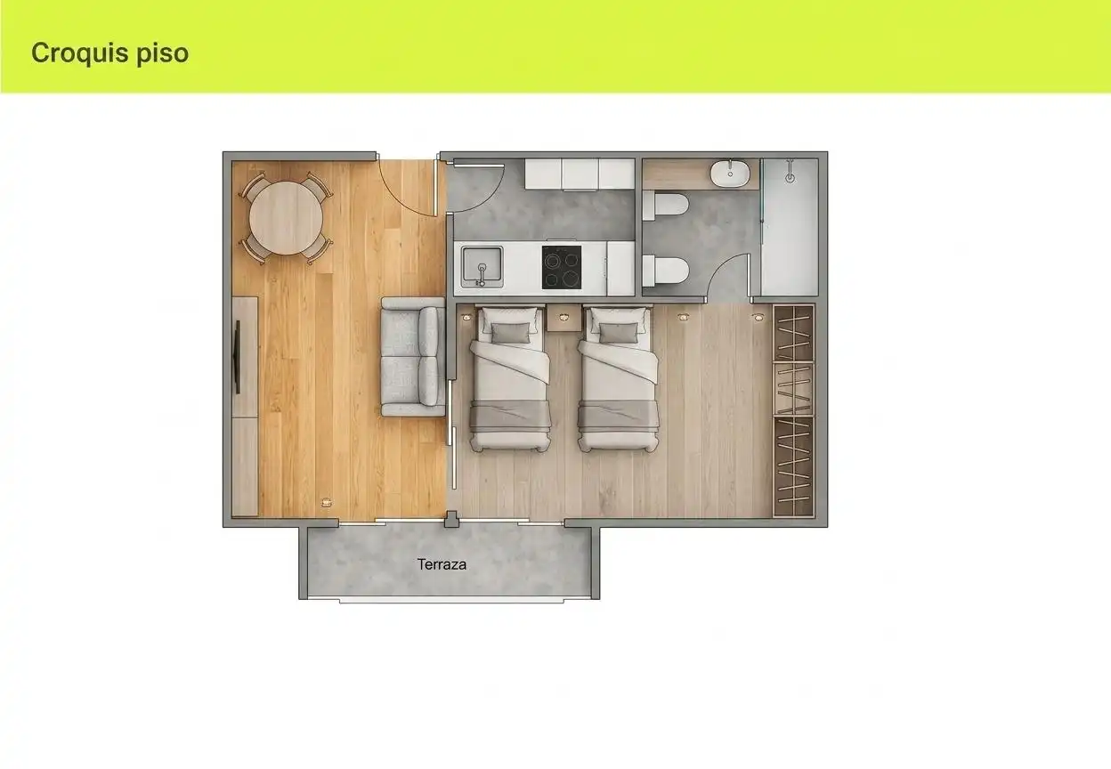 Flat for sale in Madrid  with Parquet flooring, Terrace and Furnished