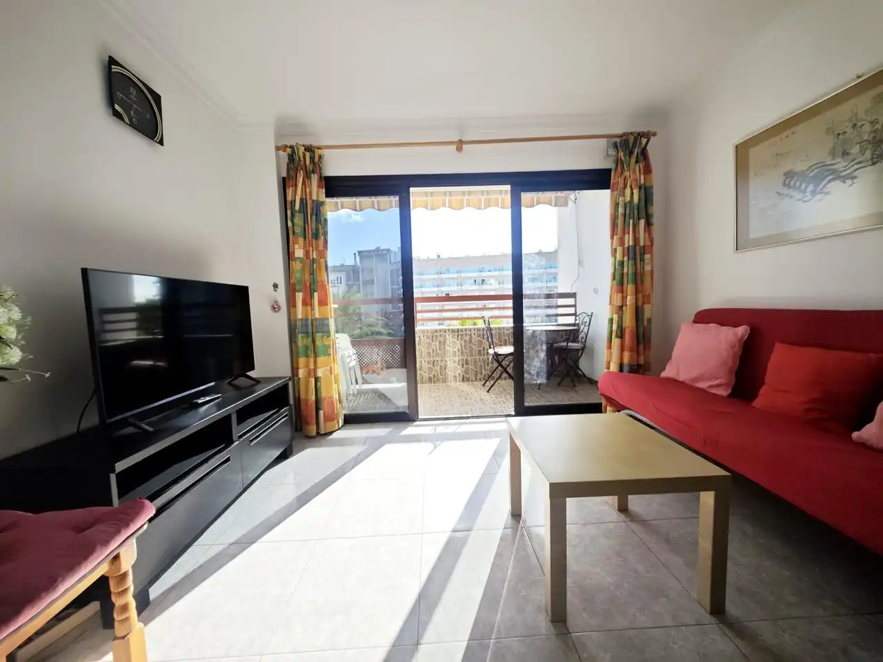 Wohnzimmer von Wohnungen zur Miete in San Bartolomé de Tirajana mit Terrasse, Schwimmbad und Möbliert