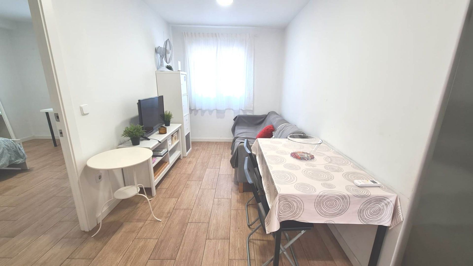 Sala d'estar de Pis de lloguer en  Valencia Capital amb Aire condicionat, Moblat i Forn