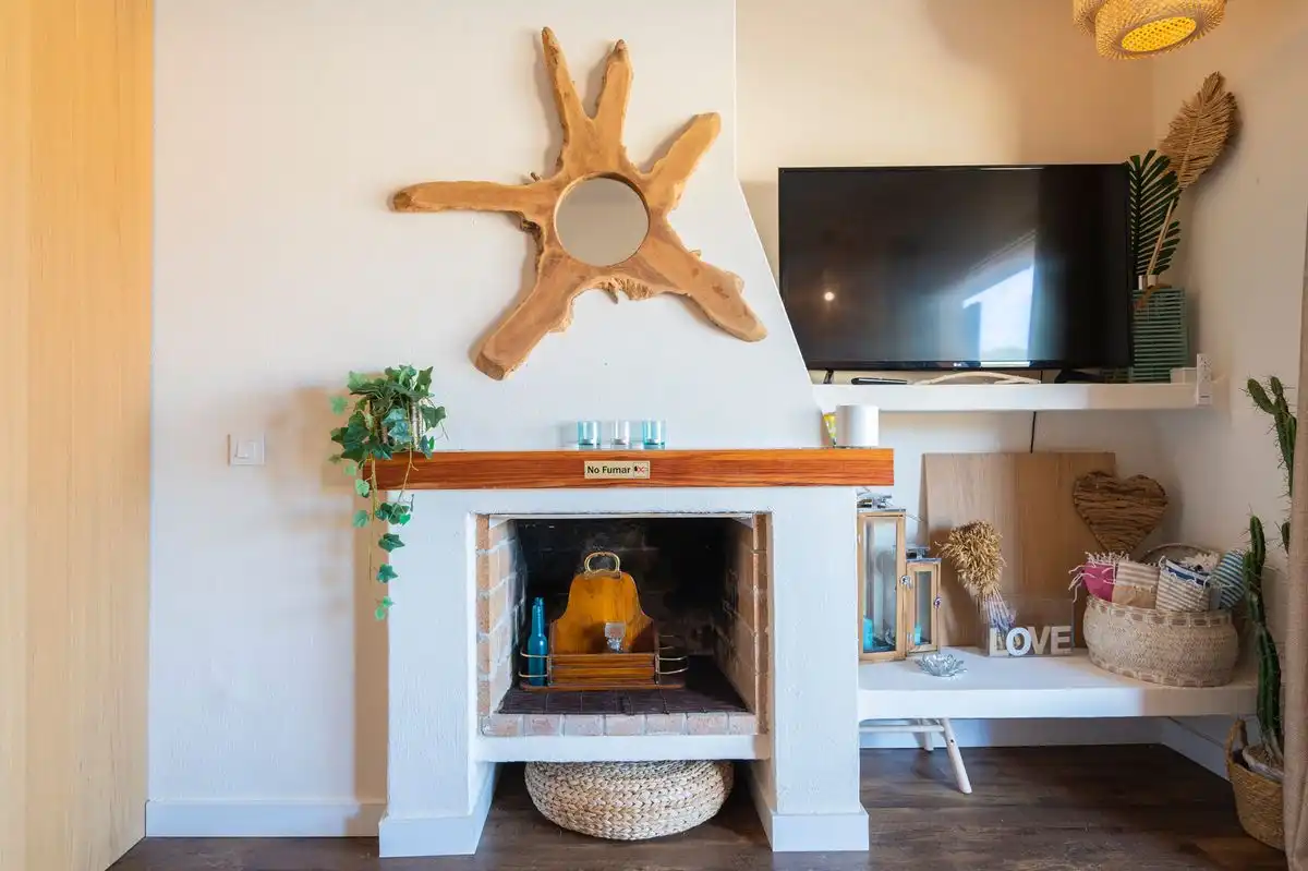Living room of Detached homes for sale in Sant Josep de sa Talaia  with Air Conditioner, Heating and Private garden