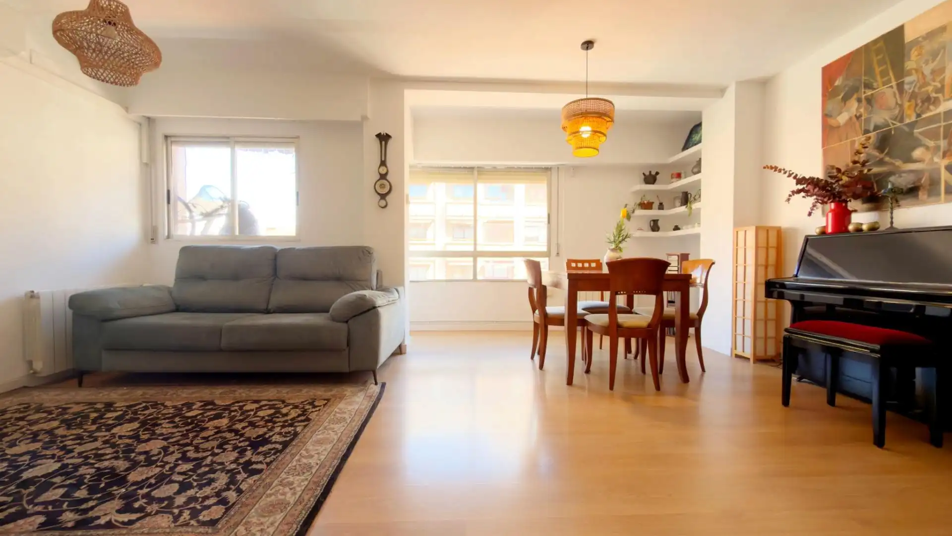 Sala d'estar de Pis en venda en  Valencia Capital amb Aire condicionat i Balcó