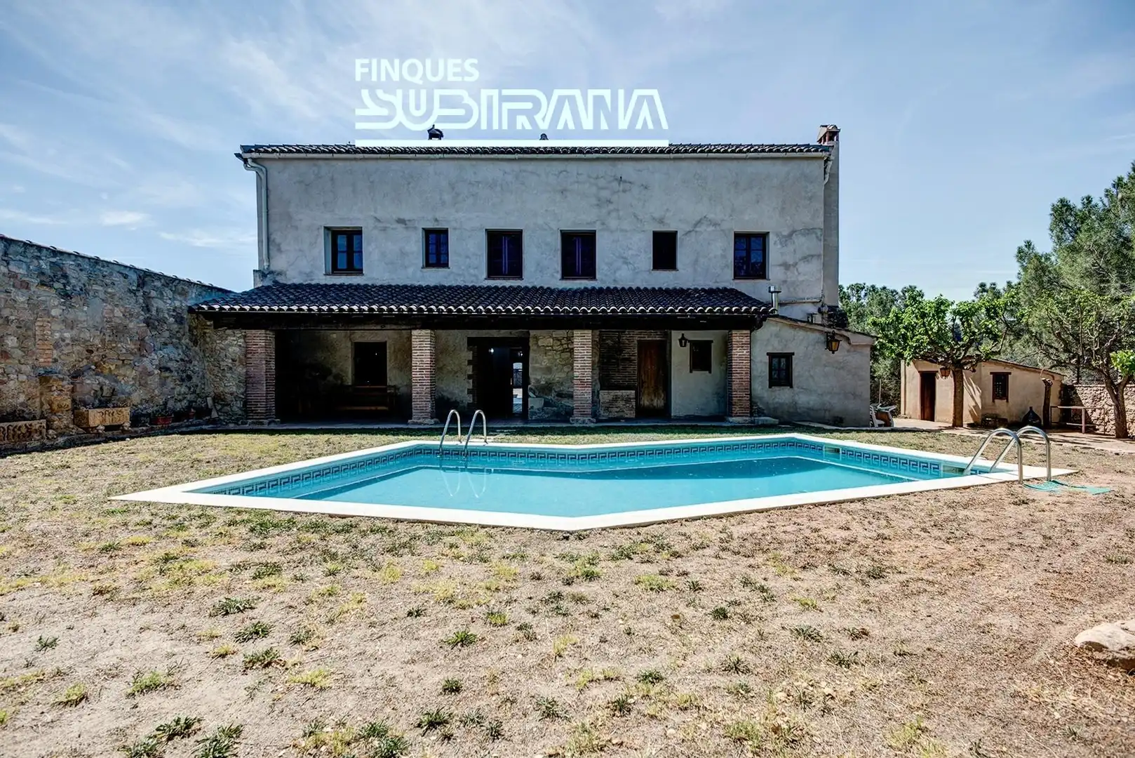 Vista exterior de Finca rústica en venta en Igualada con Calefacción, Jardín privado y Terraza