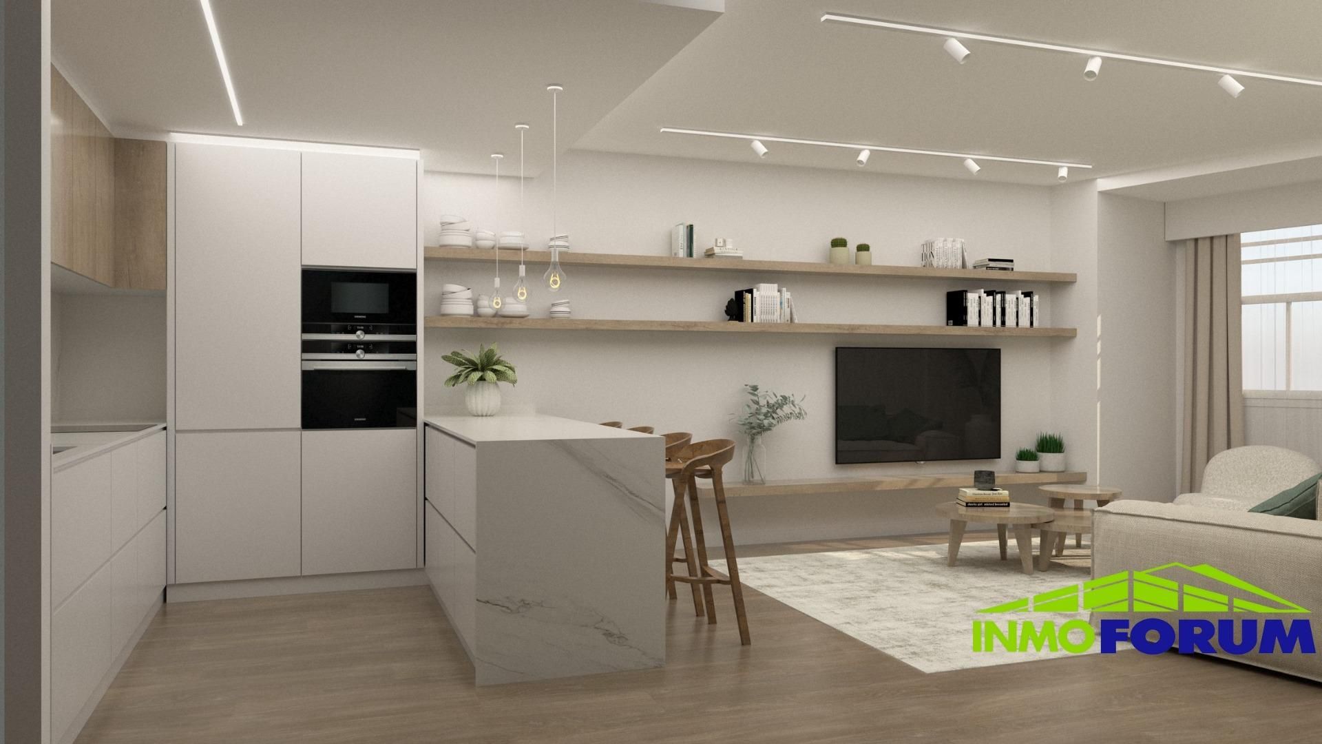 Kitchen of Flat for sale in A Coruña Capital   with Heating and Terrace