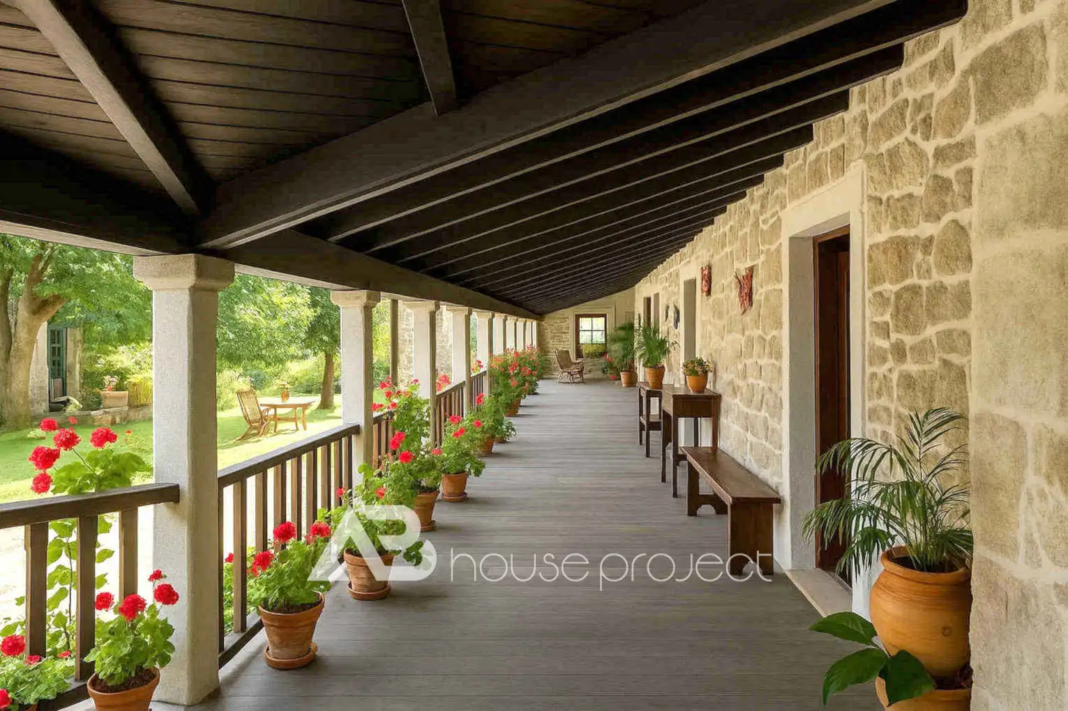 Terraza de Casa o chalet en venta en Monterroso con Aire acondicionado, Jardín privado y Terraza
