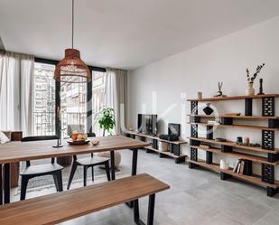 Living room of Apartment to rent in  Barcelona Capital  with Air Conditioner, Furnished and Washing machine
