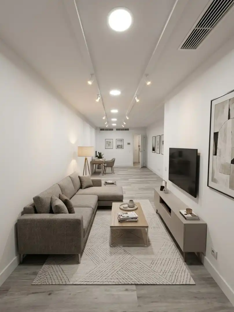 Living room of Apartments for rent in Madrid  with Air Conditioner, Heating and Private garden