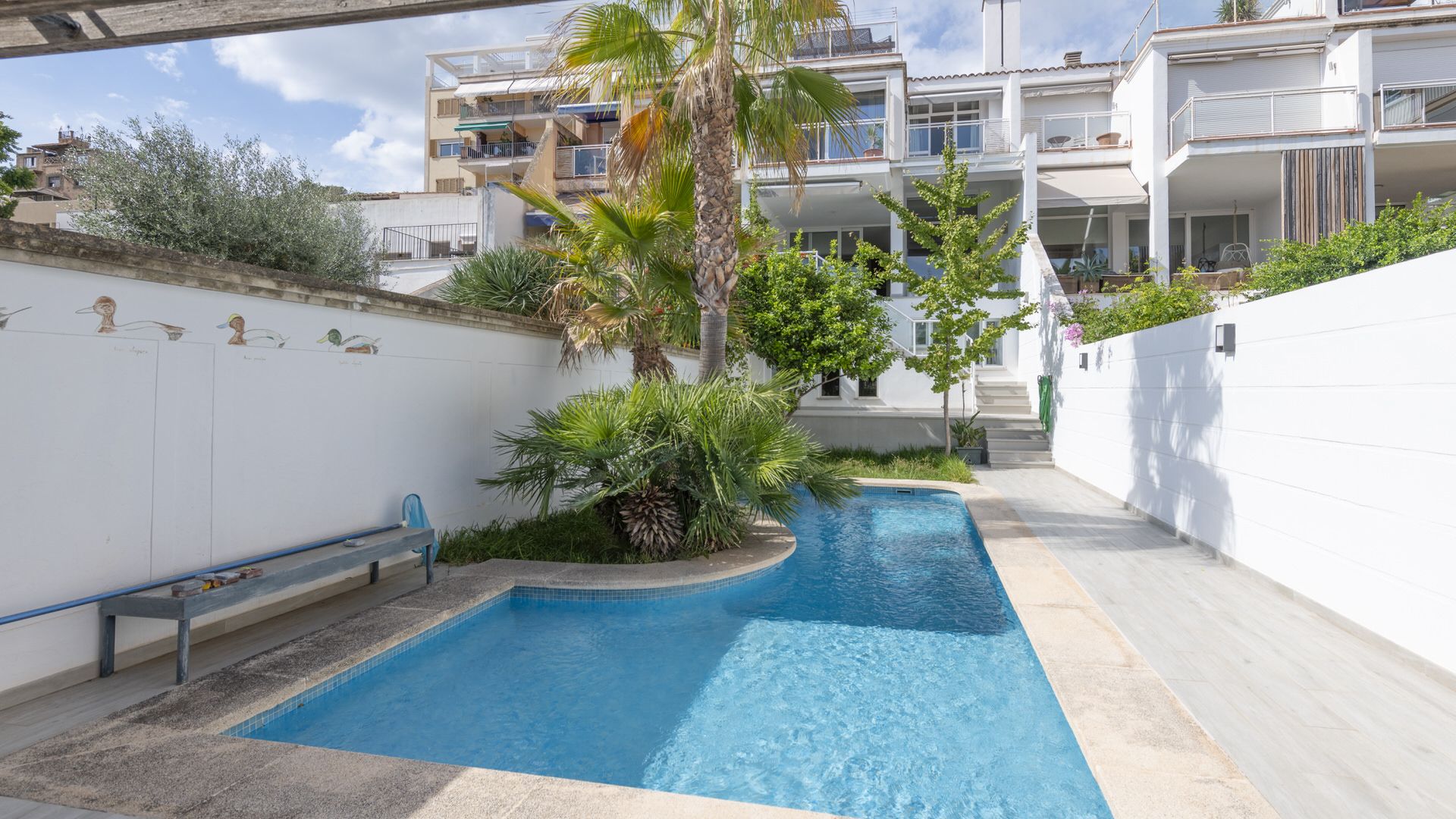 Swimming pool of House or chalet for sale in  Palma de Mallorca  with Air Conditioner, Heating and Terrace