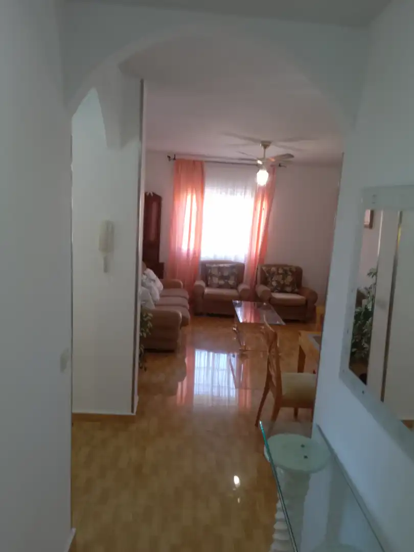 Sala d'estar de Casa o xalet de lloguer en Escalona amb Aire condicionat, Jardí privat i Terrassa