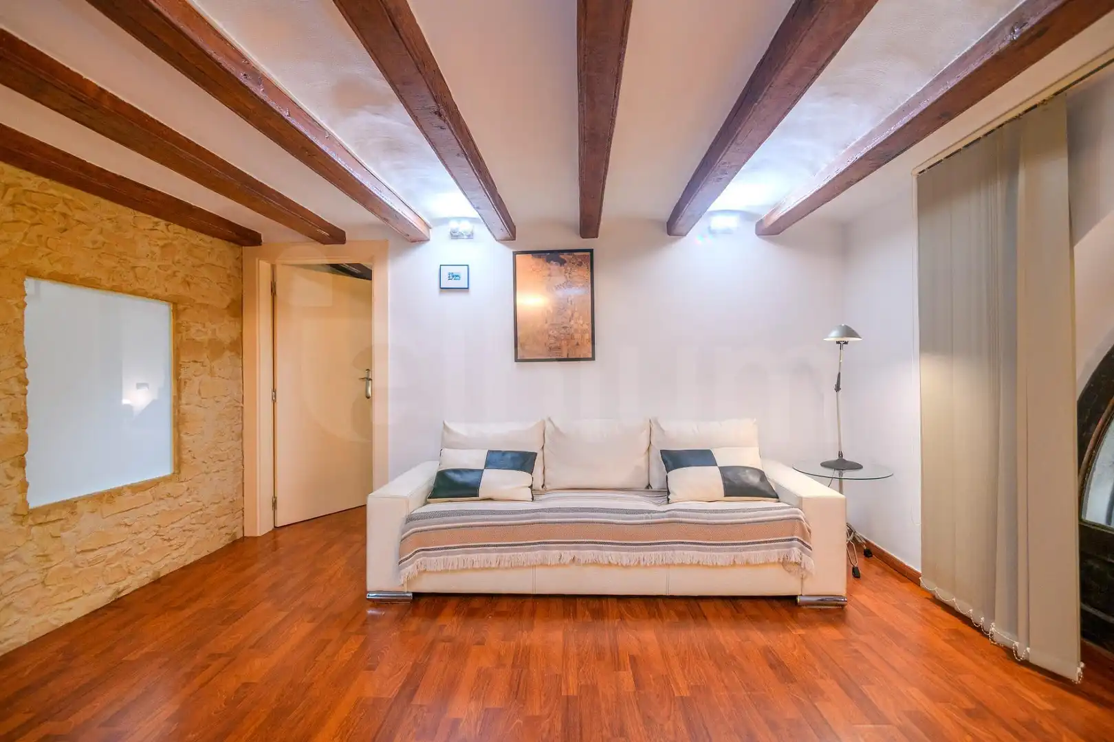 Sala de estar de Piso en venta en Barcelona con Aire acondicionado y Parquet