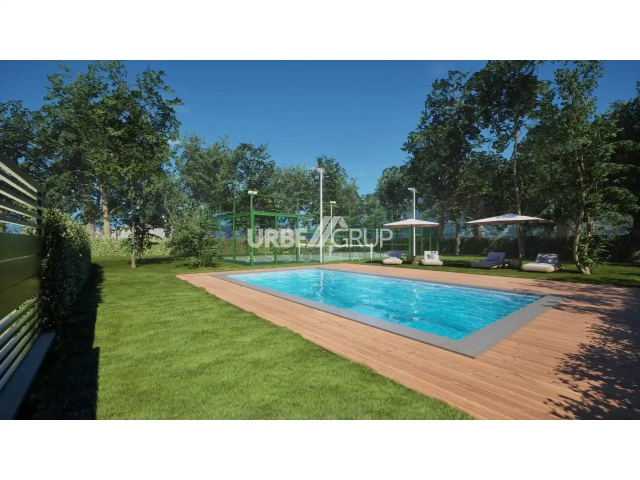 Piscina de Casa adosada en venta en Vacarisses con Aire acondicionado, Calefacción y Jardín privado