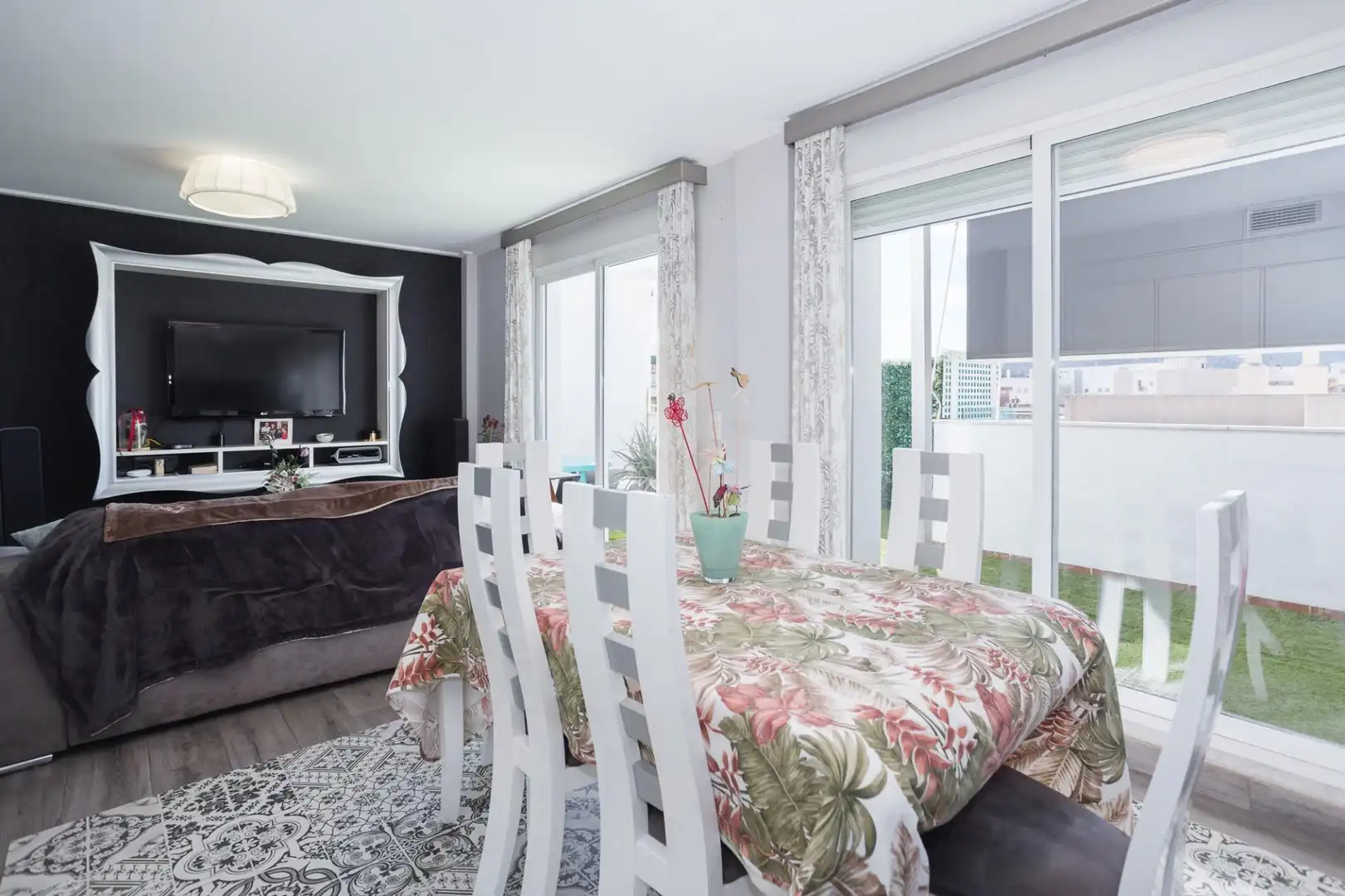Esszimmer von Dachboden zum Verkauf in Gandia mit Klimaanlage, Heizung und Terrasse