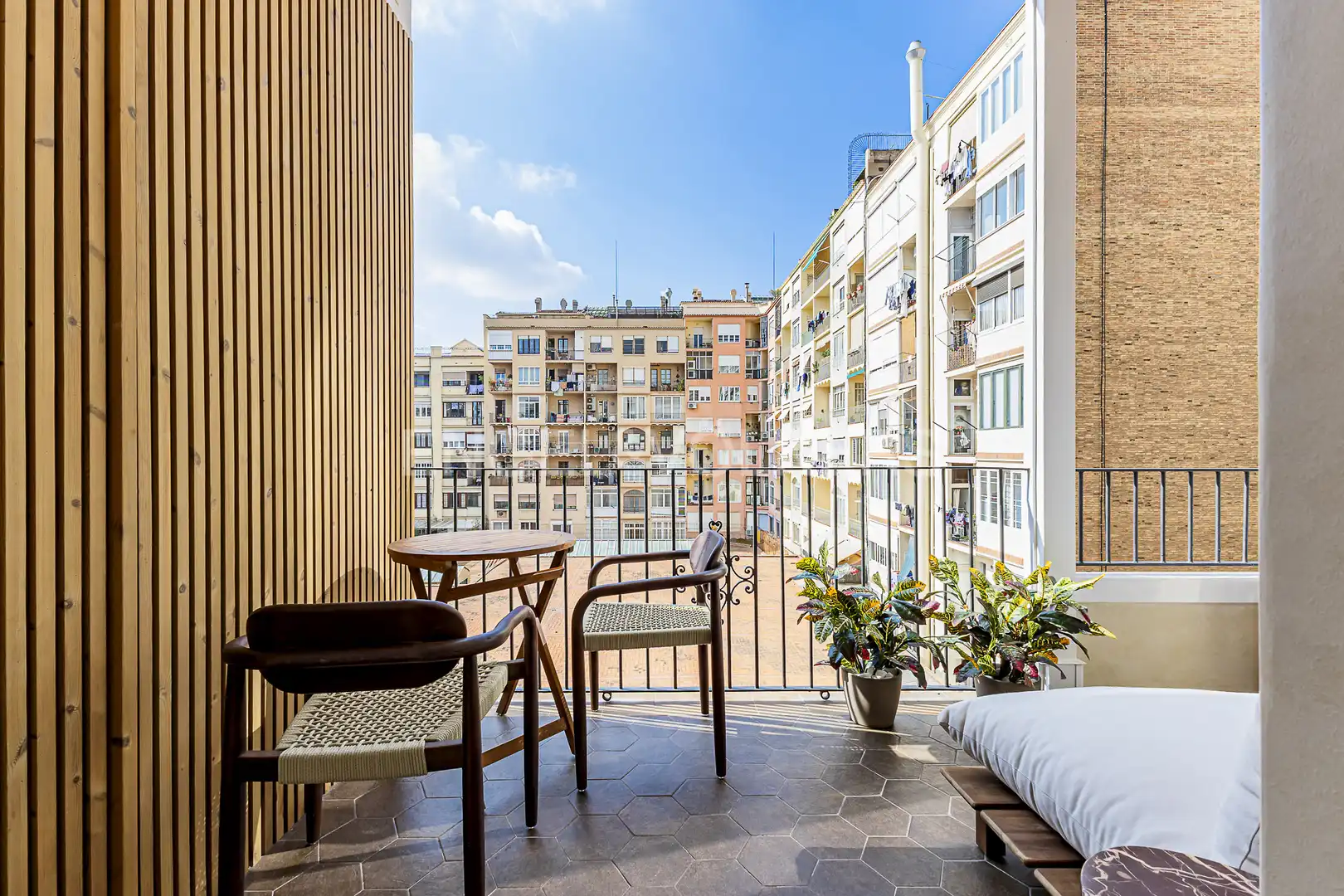 Terraza de Piso de alquiler en Barcelona con Aire acondicionado, Calefacción y Parquet