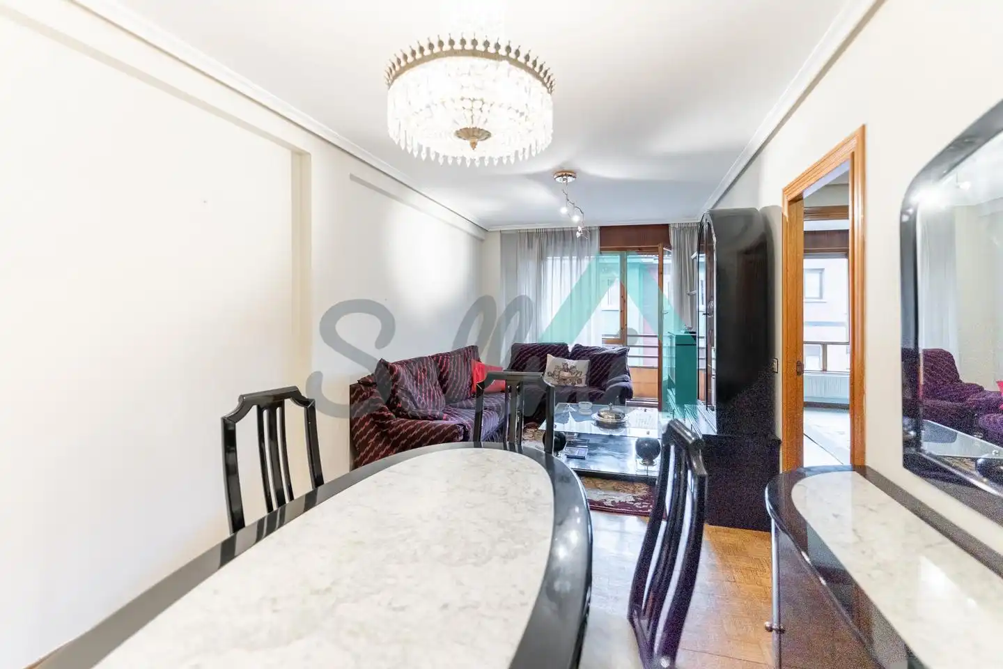 Comedor de Piso de alquiler en Oviedo  con Calefacción, Parquet y Terraza