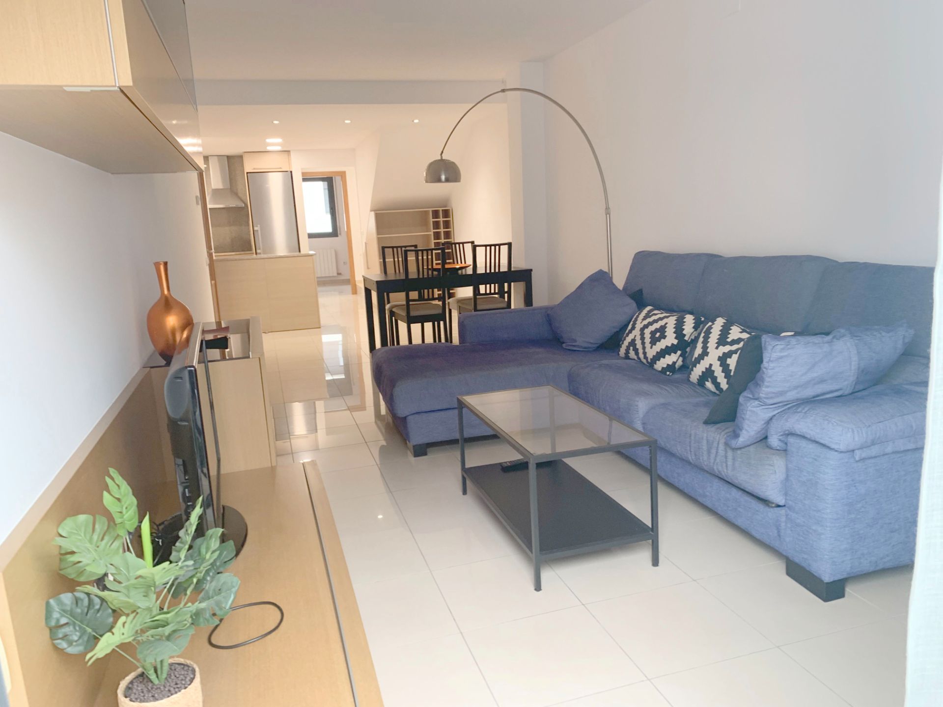 Sala de estar de Dúplex en venta en Girona Capital con Aire acondicionado, Calefacción y Parquet